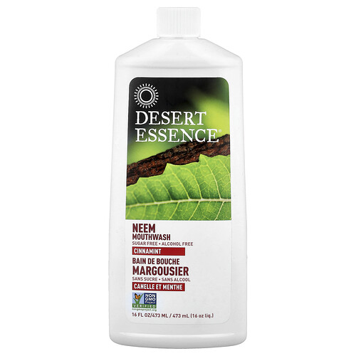 Desert Essence, Neem Mouthwash, Cinnamint, 16 fl oz (473 ml)