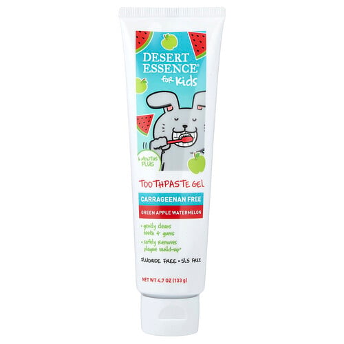 Desert Essence, Kids, Zahnpasta-Gel, 6 Months+, Grüne Apfel-Wassermelone, 133 g