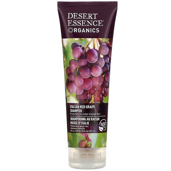 Desert Essence‏, Organics, שמפו, ענבים אדומים איטלקיים, 237 גרם (8 אונק')