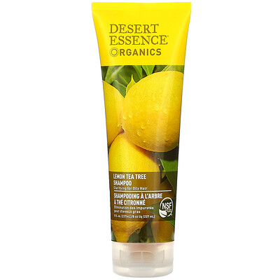 Desert Essence Organics, шампунь с лимонным чайным деревом, 237 мл (8 жидких унций)