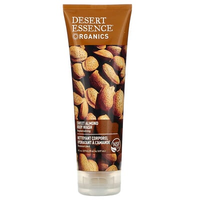 Купить Desert Essence Organics, Sweet Almond Body Wash, 8 fl oz (237 ml)