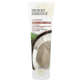 Desert Essence, Lotion pour les mains et le corps, Noix de coco, 237 ml