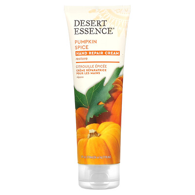 Desert Essence Organics, восстанавливающий крем для рук, Pumpkin Spice, 4 жидких унции (118 мл)