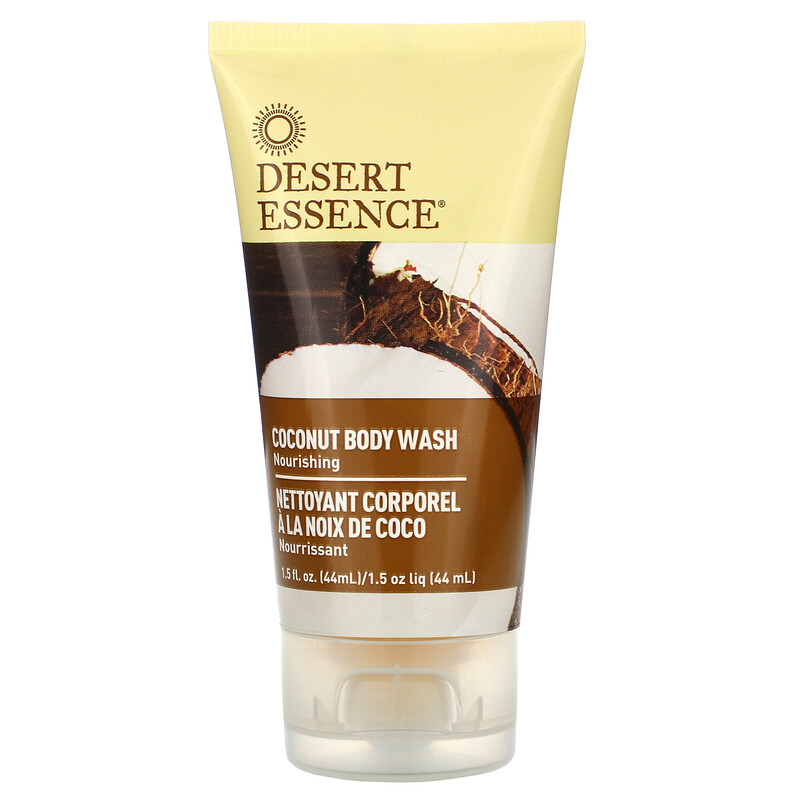 Desert Essence Travel Size Coconut Body Wash 15 Fl Oz 44 Ml Iherb