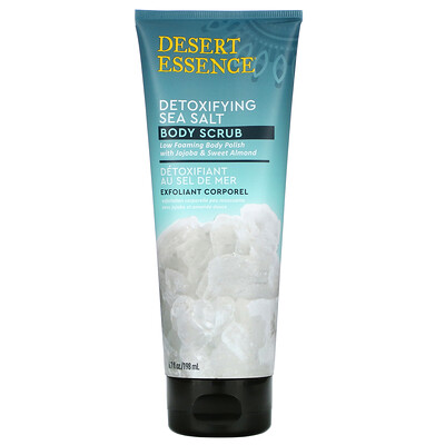 Desert Essence Detoxifying Sea Salt Body Scrub, 6.7 fl oz (198 ml)  - купить со скидкой