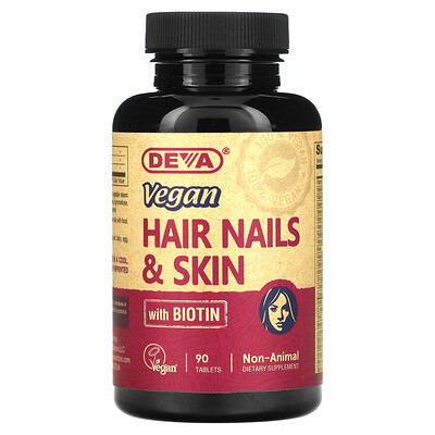 

Deva Vegan Hair Nails & Skin with Biotin 90 Tablets