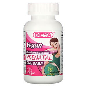 Дева, Vegan Prenatal Multivitamin & Mineral, One Daily, 90 Coated Tablets отзывы