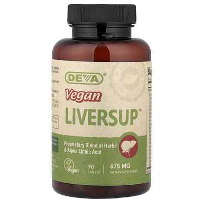 Deva, Vegan Liversup™, 675 mg, 90 comprimidos