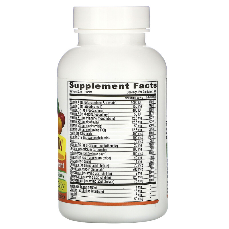 Deva, Vegan Multivitamin & Mineral Supplement with Greens, Iron Free