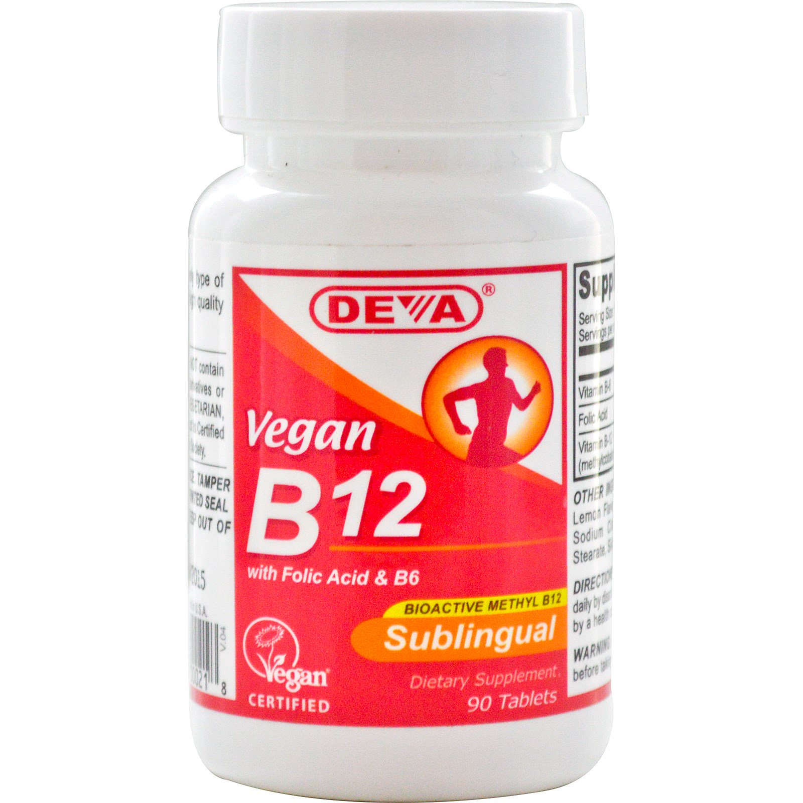 Deva, Vegan, B12, Sublingual, 90 Tablets - iHerb