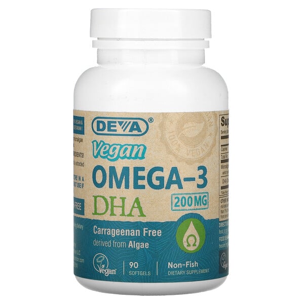 Vegan Omega-3 DHA, 90 Vegan Softgels
