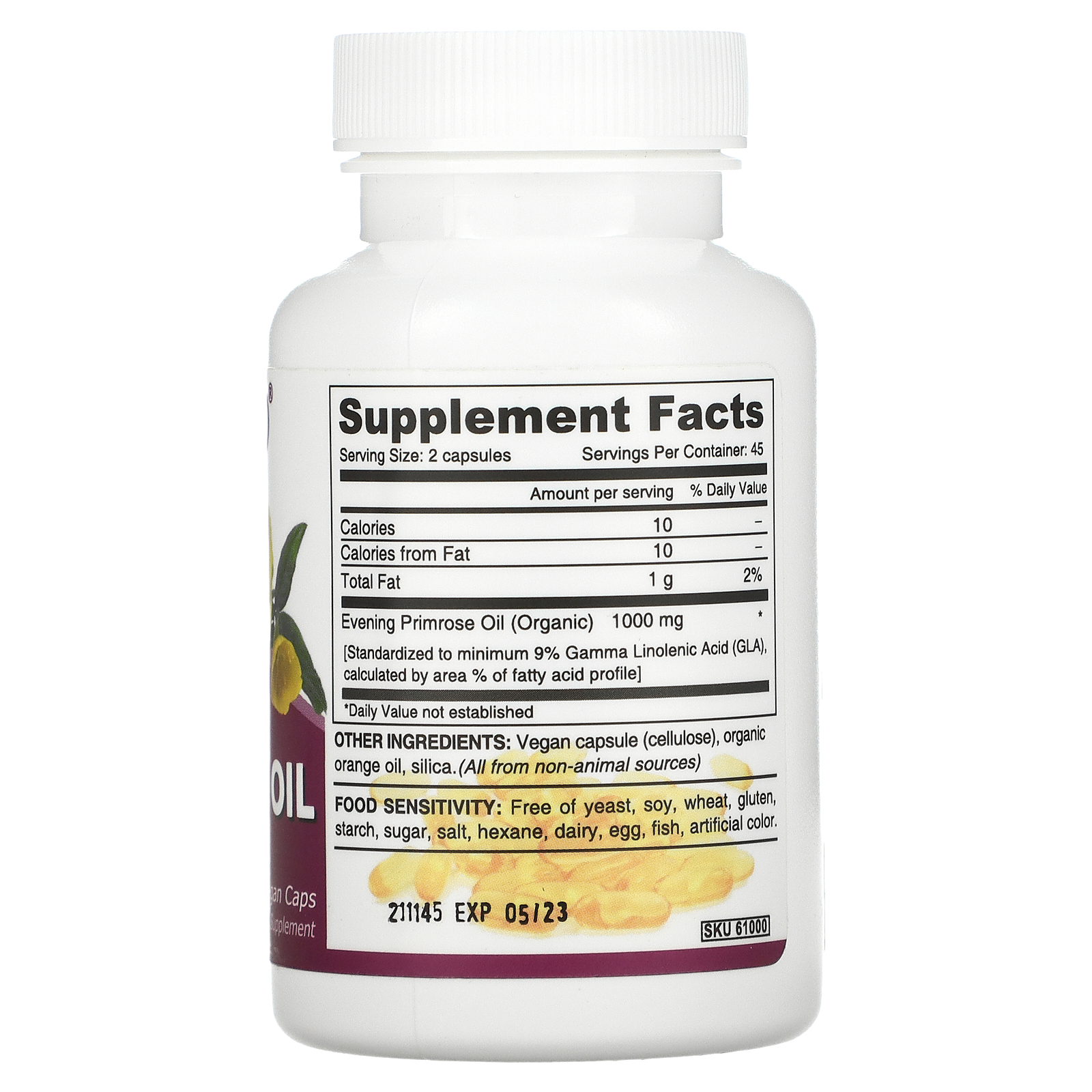 Deva, Vegan Premium Evening Primrose Oil, 90 Vegan Caps