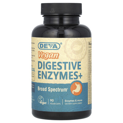 Product Image for Deva, Vegan Digestive Enzymes+, 90 Vegan Caps