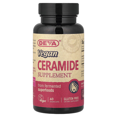 Product Image for Deva, Vegan Ceramide Supplement, 60 Vegan Caps