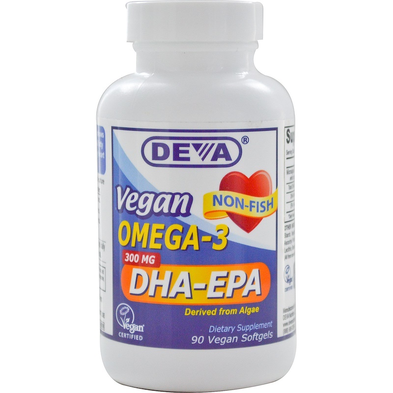 Deva, Vegan, Omega3, DHAEPA, 300 mg, 90 Vegan Softgels iHerb