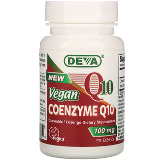Deva, Coenzyme Q10 végétalien, 100 mg, 90 comprimés