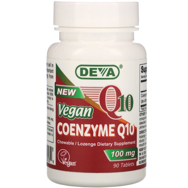 Vegan, Coenzyme Q10, 100 mg, 90 Tablets