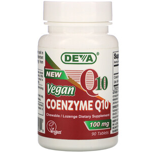Дева, Vegan, Coenzyme Q10, 100 mg, 90 Tablets отзывы
