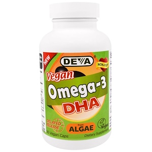 Отзывы о Дева, Vegan, Omega-3, DHA , 90 Veggie Caps