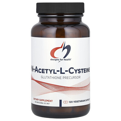 Designs For Health, N-acetil-L-cisteína, 120 cápsulas vegetales (900 mg por cápsula)