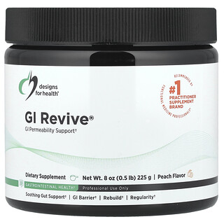 Designs For Health, GI Revive®, Suplemento de refuerzo gastrointestinal, Melocotón, 225 g (8 oz)