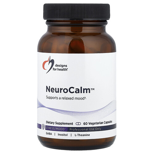 Designs For Health, NeuroCalm™, Suplemento para favorecer la calma, 60 cápsulas vegetales