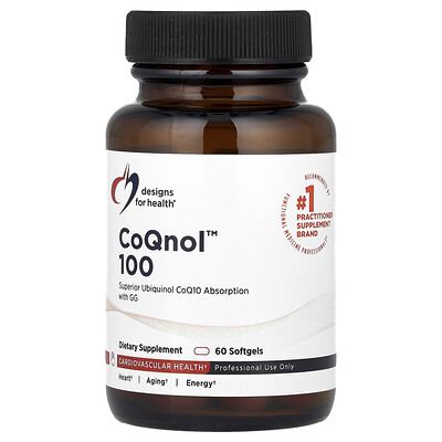 Designs For Health, CoQnol™ 100, 60 cápsulas blandas