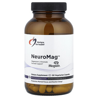 ديزاينز فور هيلث‏, NeuroMag ™ ، 90 كبسولة نباتية (48.3 ملجم لكل كبسولة)