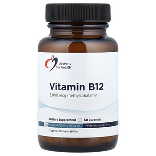 Designs For Health, Vitamin B12, 5,000 mcg, 60 Lozenges