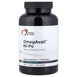 Designs For Health, OmegAvail™ Hi-Po, 120 Softgels