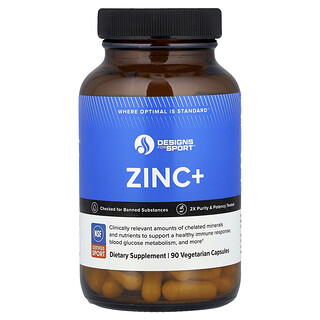 Designs For Health, Designs for Sport®, Zinc+, 90 Vegetarian Capsules