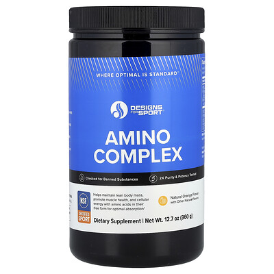 Designs For Health, Complejo de aminoácidos, Naranja natural, 360 g (12,7 oz)