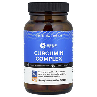 Designs For Health, Designs For Sport®, Complexo de Curcumina, 60 Cápsulas Softgel (400 mg por Cápsula Softgel)