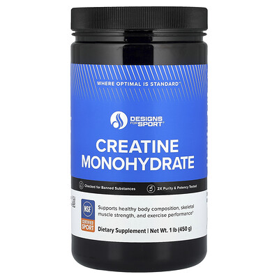 Designs For Health, Designs for Sport®, Monohidrato de creatina, 450 g (1 lb)