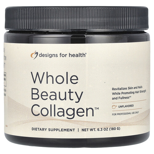 Designs For Health, Whole Beauty Collagen™, Sin sabor, 180 g (6,3 oz)