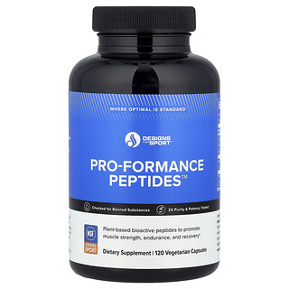 Designs For Health, Designs For Sport®, Pro-Formance Peptides™, 120 cápsulas vegetales