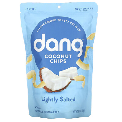 Купить Dang кокосовые чипсы, слабосоленые, 90 г (3, 17 унции)