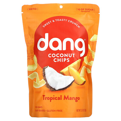 

Dang, Coconut Chips, Tropical Mango, 3.17 oz (90 g)