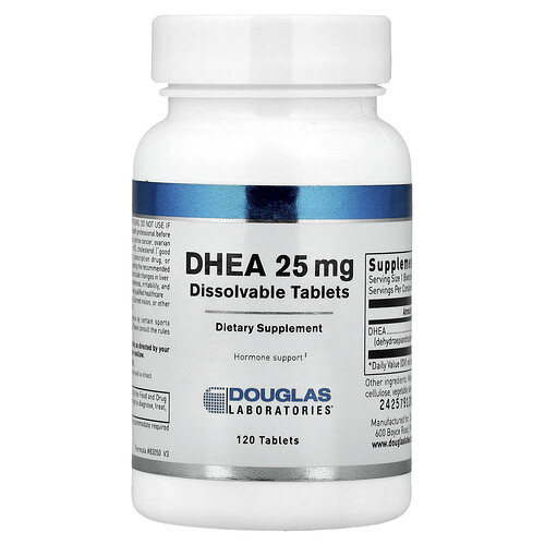 DHEA Sublingual 25 mg by Douglas Labs - 120 Tablets