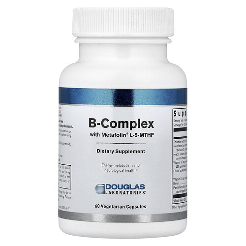 Douglas Laboratories, B-Complex With Metafolin® L-5-MTHF, 60 Vegetarian Capsules