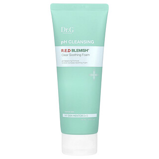 Dr. G, pH, Espuma limpiadora y calmante para eliminar las imperfecciones rojas, 150 ml (5,07 oz. líq.)