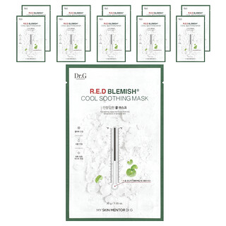 Dr. G, R.E.D Blemish、クールスージングビューティーマスク、10枚、各30g（1.05オンス）