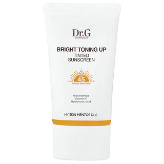 Dr. G, Bright Toning Up, getinte zonnebrandcrème, SPF 45, 50 ml