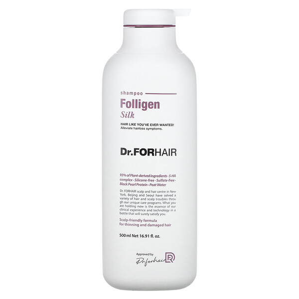 Dr.ForHair‏, Folligen Shampoo, Silk, 16.91 fl oz (500 ml)