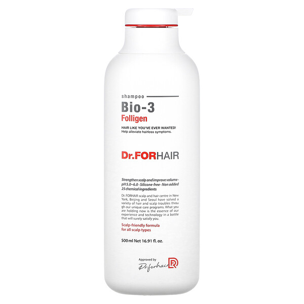 Dr.ForHair‏, Folligen Shampoo, Bio-3 , 16.91 fl oz (500 ml)