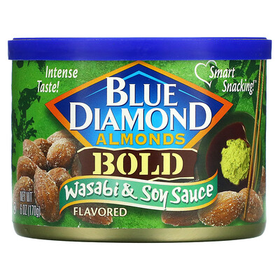 Blue Diamond Миндаль, жирный, васаби и соевый соус, 170 г (6 унций)