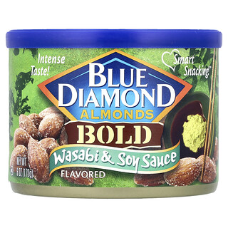 Blue Diamond, Almendras, negrita, wasabi y salsa de soya, 170 g (6 oz)