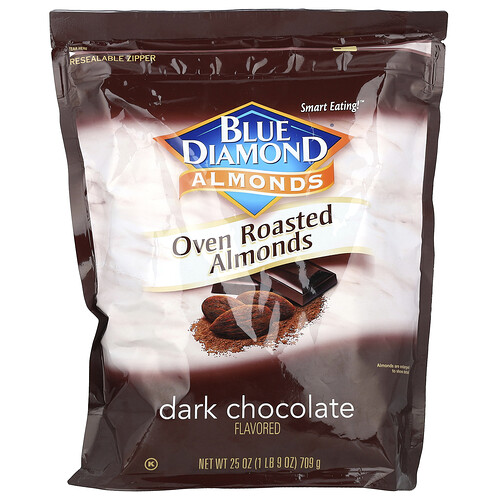 Blue Diamond Almonds Oven Roasted Almonds Dark Chocolate 25 oz 709 g