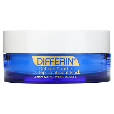 picture of Differin Detox + Soothe, 2-Step Treatment Beauty Mask