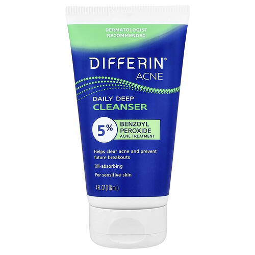 Differin, Tägliche Tiefenreinigung, für empfindliche Haut, 118 ml